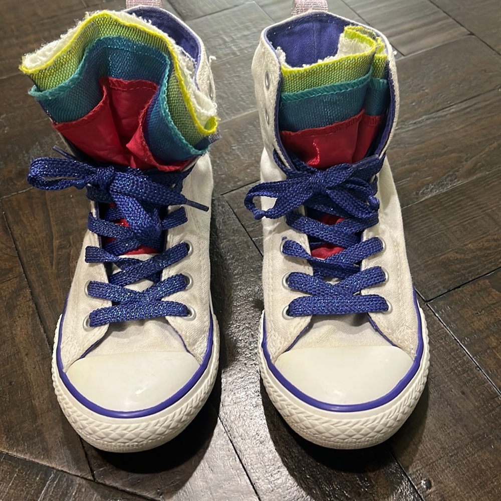 Converse hi tops with tulle